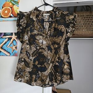 Ulla Johnson Ruffled Sleeveless Blouse Size 4